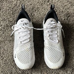 Nike Air 270 White and Black Sneakers